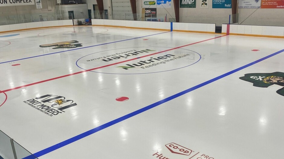 Ice arena at the Lanigan Recreation Complex.